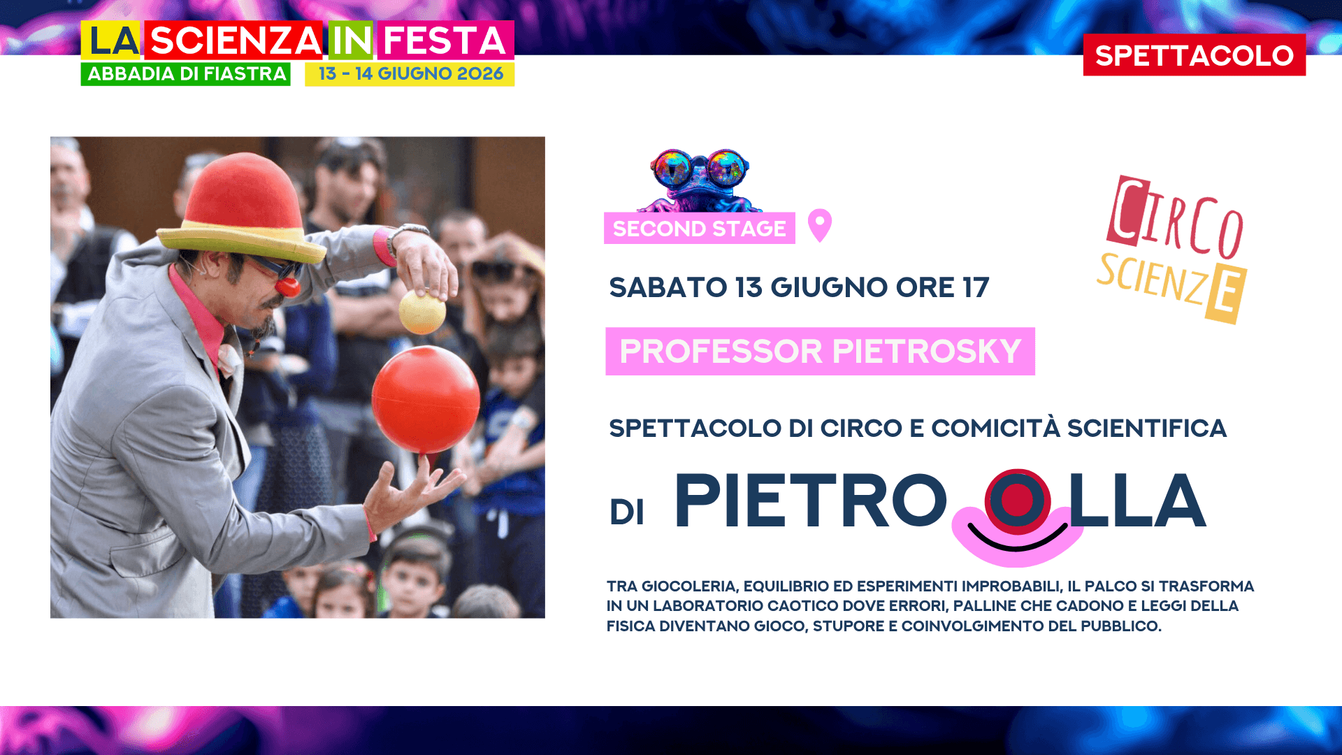 Professor Pietrosky - Spettacolo di circo e comicità scientifica