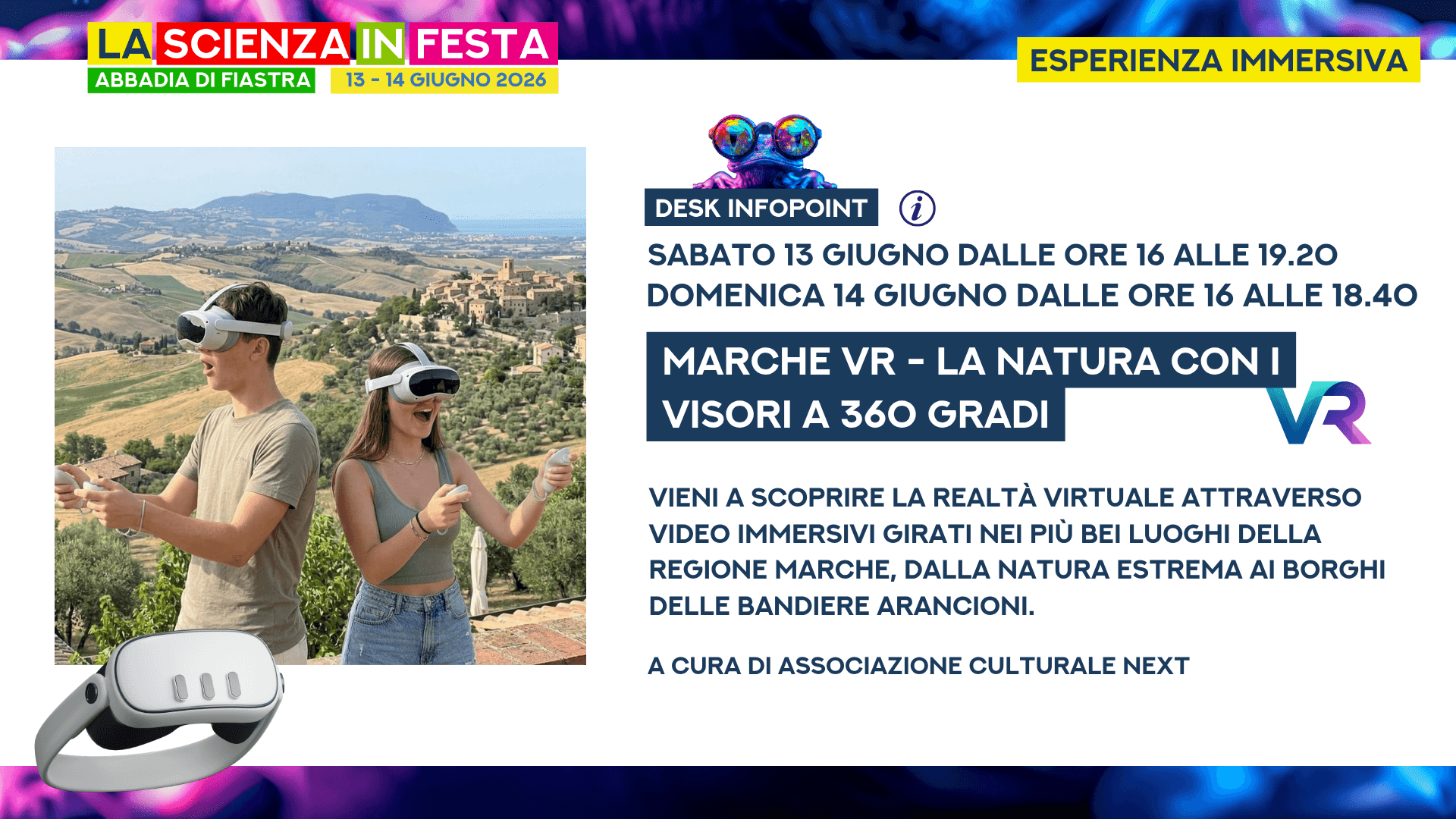 Marche VR - La natura con i visori a 360 gradi
